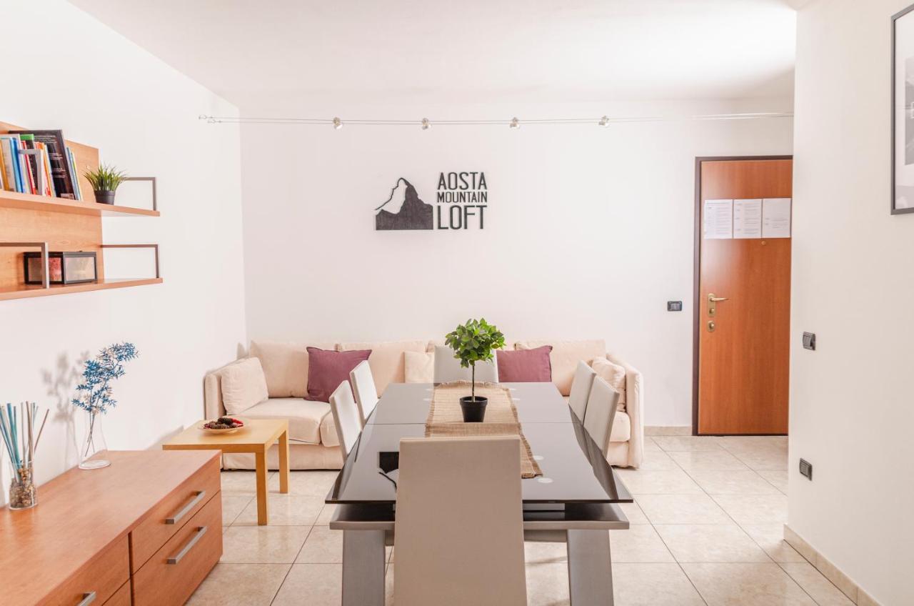 Aosta Mountain Loft - Netflix & Relax Vila Exterior foto